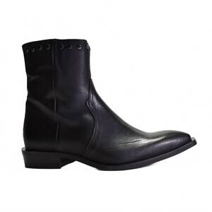 NEW CORDANI women's piper western ankle boot in black leather